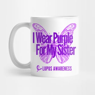 I Wear Purple For My Sister Mug